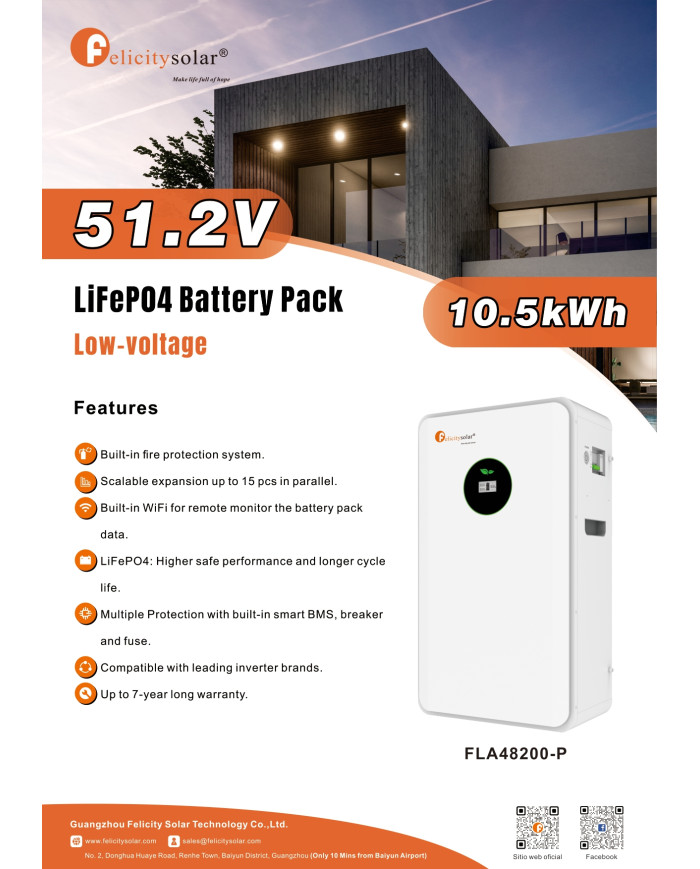 Felicity FLA48200-P 10.24kWh 51.2V