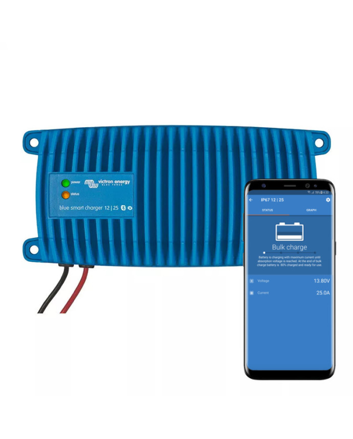 Φορτιστής 12V 25A IP67 (1+Si) Victron Blue Smart