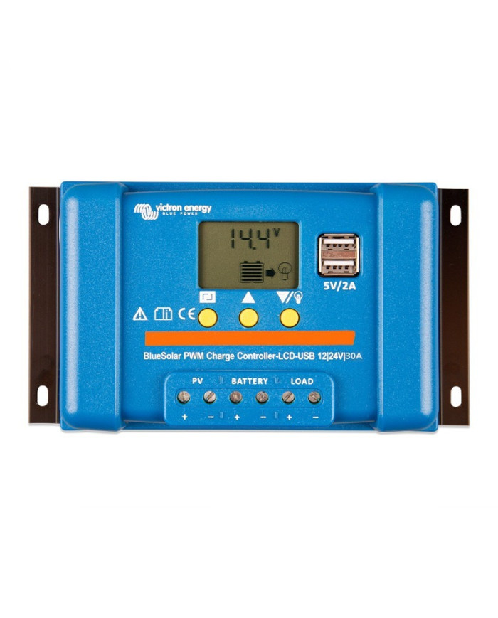 Victron BlueSolar PWM-LCD&USB 12/24V-30A Töltőszabályozó
