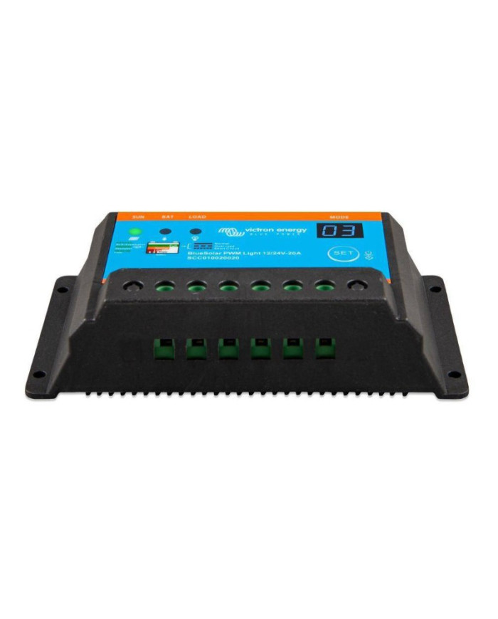 Victron Energy BlueSolar PWM-Light SCC010020020 12/24V 20A PWM polnilni regulator (osvetlitveni timer)
