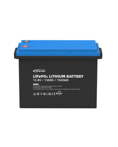 Epever LiFePO4 12.8V 150Ah IP65 küttega