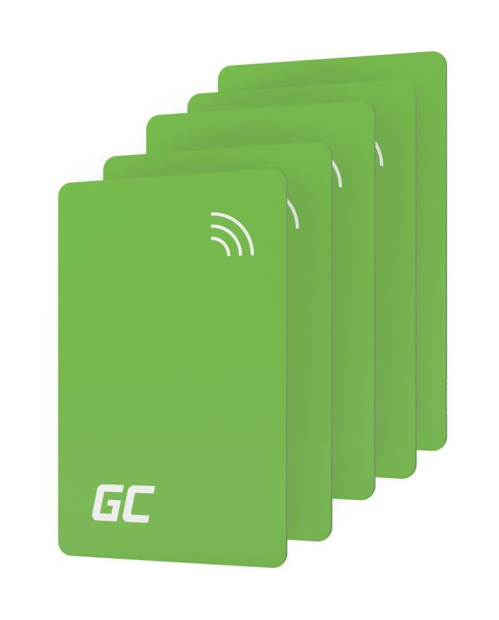 Green Cell Juego de 5 tarjetas NFC HabuDen EVGCAKNFC5