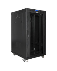 Lanberg Standing Server Rack Cabinet 19" 22U 600x600mm Flat Pack FF01-6622-12BL V2 with Thermostat