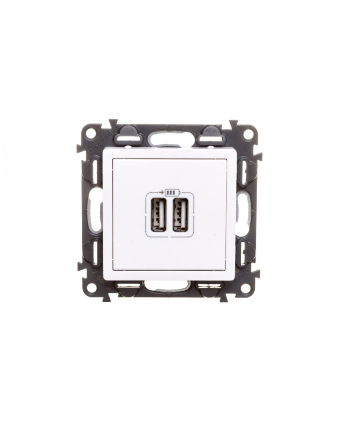 USB Įkroviklis 2xA 2.4A Legrand Valena Life Baltas