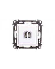 USB Įkroviklis 2xA 2.4A Legrand Valena Life Baltas