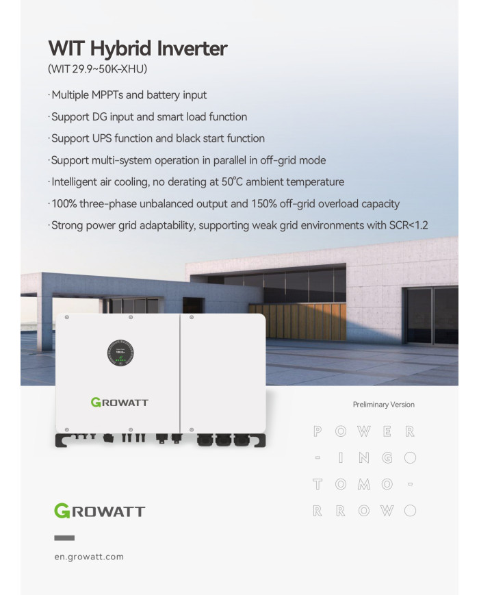 GROWATT WIT-50K-XHU 50K 50 kW
