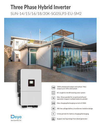 Deye SUN-20K-SG05LP3-EU-SM2