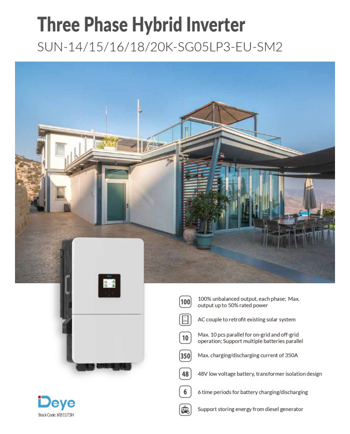 Deye SUN-20K-SG05LP3-EU-SM2