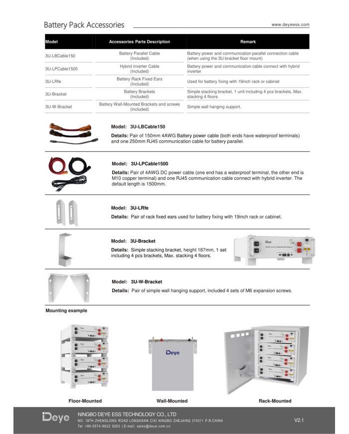 DEYE SE-G5.1-Pro-B 51.2V 100Ah 5.12kWh Batteri DEYE SE-G5.1-Pro-B 51.2V 100Ah 5.12kWh Batteri