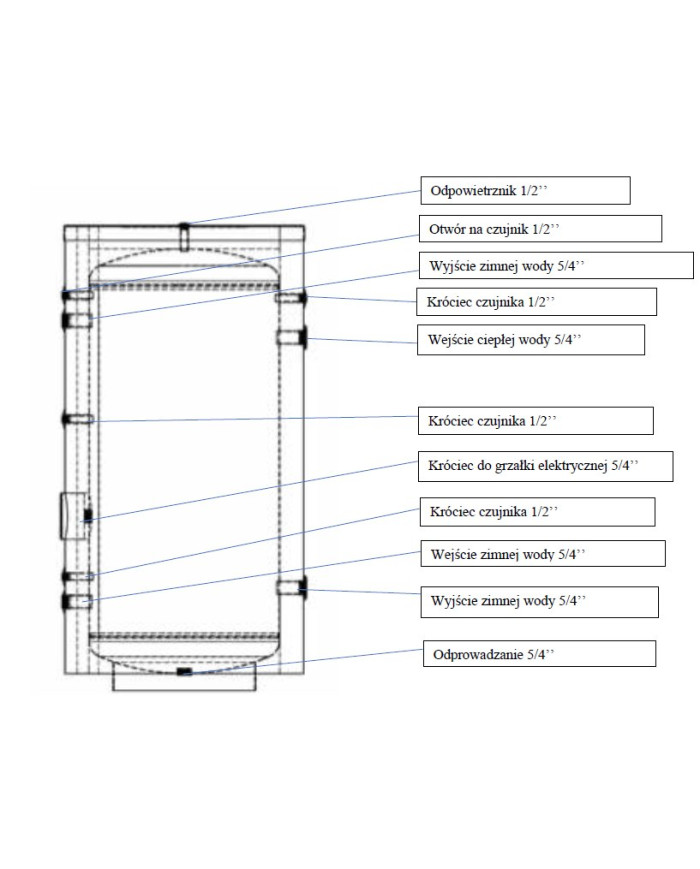 Solimpeks Solibuffer 100L Ballon Tampon Vertical Grade II