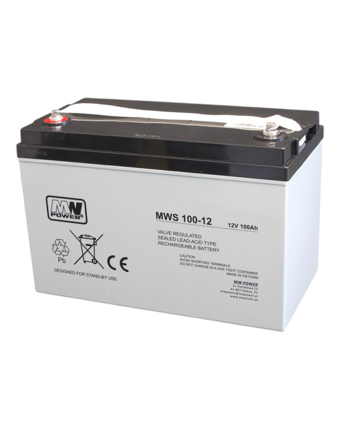 MWS 100-12 VRLA Batterie 12V 100Ah AGM