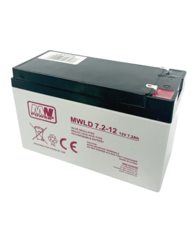 MW Power MWL 7.2-12L Bateria 12V 7.2Ah AGM Long-Life