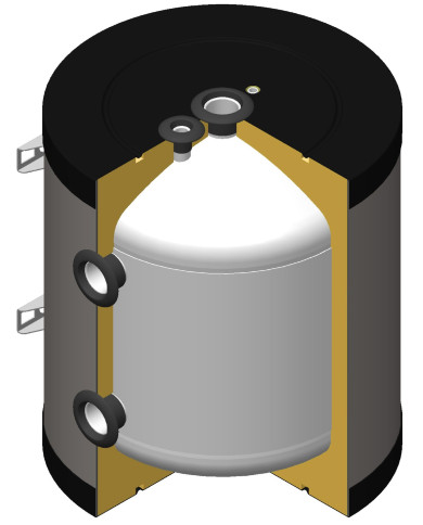 KHT-GROUP Buffer Tank 93L Vertical Wall-Mounted