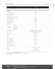 DEYE GE-F60 61,44kWh HV Batterie 614,4V 100Ah