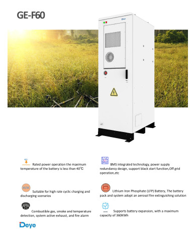 DEYE GE-F60 61.44kWh Μπαταρία HV 614.4V 100Ah
