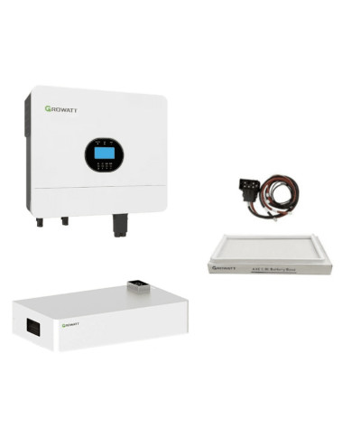 GROWATT Off-grid komplekt: SPF 6000ES PLUS + AXE 5.0L-C1