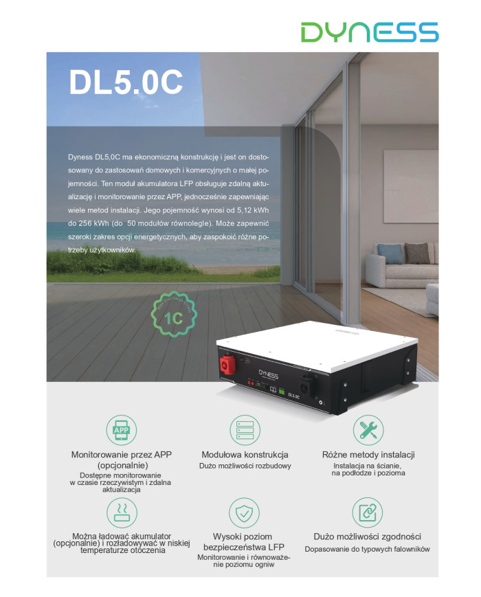 Dyness DL5.0C 5.12kWh Batería Solar