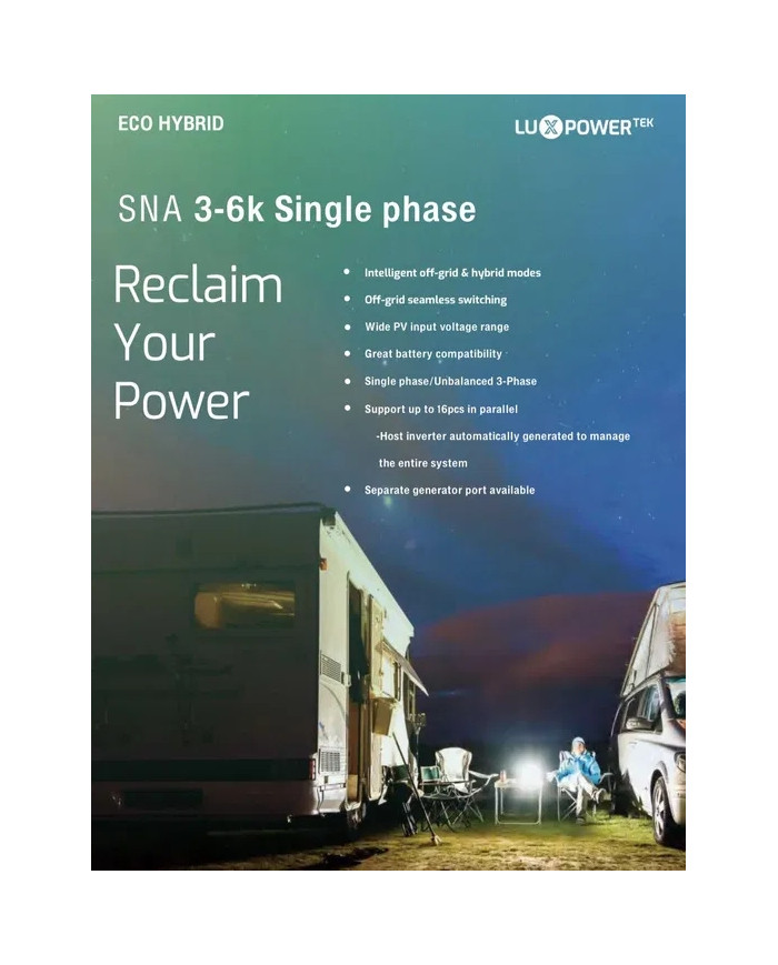 Luxpower SNA 6000W Off-Grid Inverter 6kW 48V