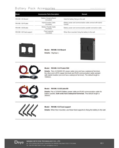 Deye RW-M6.1-B 6.14kWh LiFePO4 Batteri