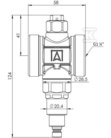 AFRISO AAV 300, G1 1/4" Válvula Anticongelante