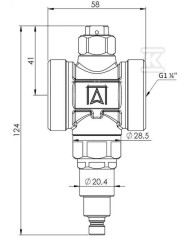 AFRISO AAV 300, G1 1/4" Anti-freeze Valve