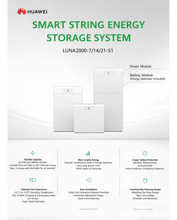 Huawei LUNA2000-7-E1 6,9 kWh Akkumulátor Modul - Nagyker