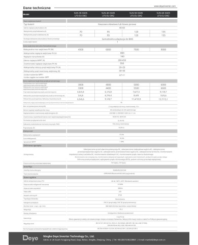 Deye SUN-6K-SG05LP3-EU-SM2 6kW Hybridní Měnič