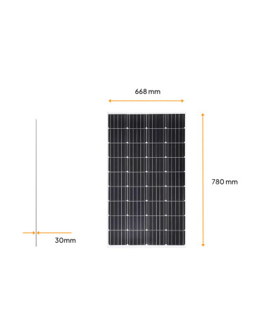 Victron Energy 90W monokrystallinsk solpanel