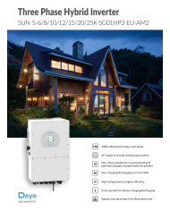 DEYE SUN-5kW-SG01HP3-EU-AM2 5 kW Falownik Hybrydowy