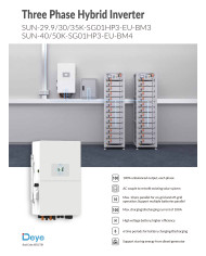 DEYE SUN-50kW-SG01HP3-EU-BM4 Hybrid Inverter