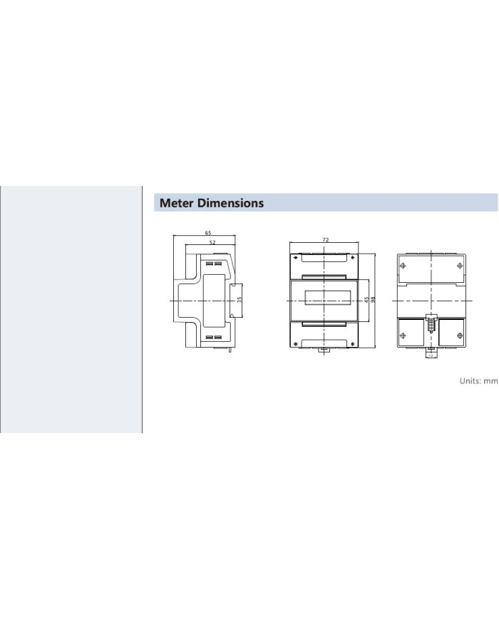 Chint DTSU666 Energiamittari - Kolmivaiheinen