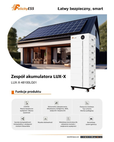 Felicity Solar FLS48100SMG1 Litiumbatteri 5.12kWh 51.2V