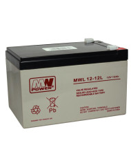 AGM VRLA Akkumulátor MWL 12-12 12V 12Ah (T1/F1)