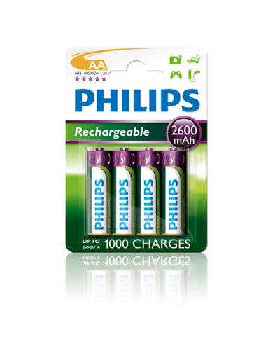 Philips MultiLife AA NiMH Baterijas 2600mAh 4 gab