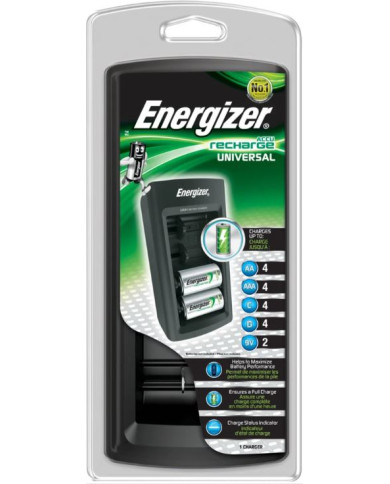 Energizer Univerzální nabíječka AA AAA C D 9V NiMH
