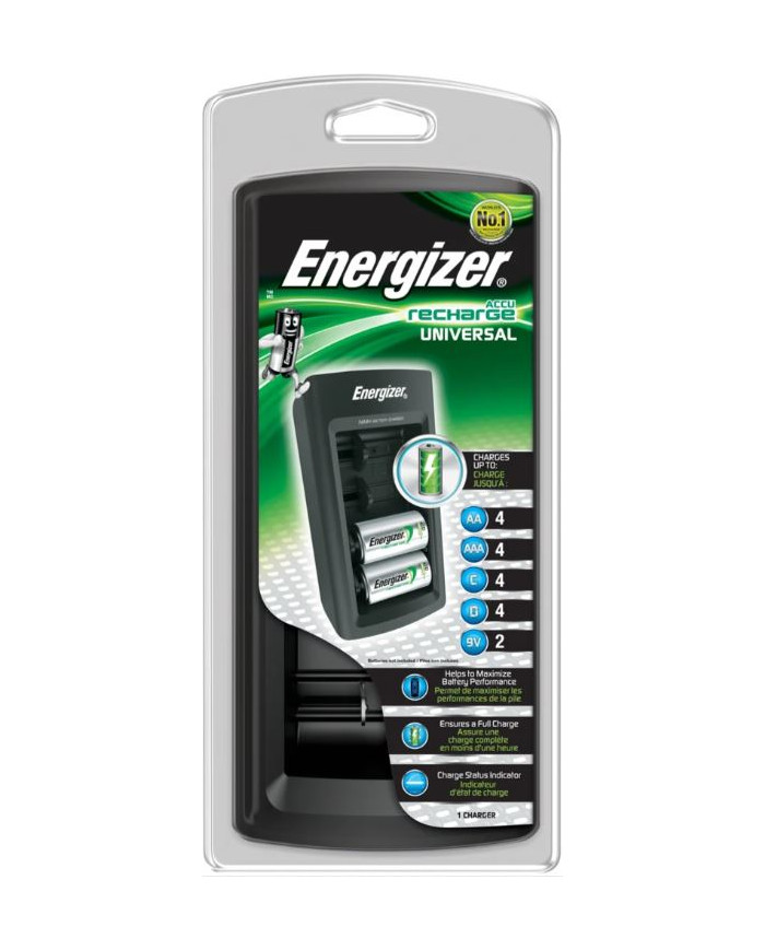 Energizer Univerzální nabíječka AA AAA C D 9V NiMH