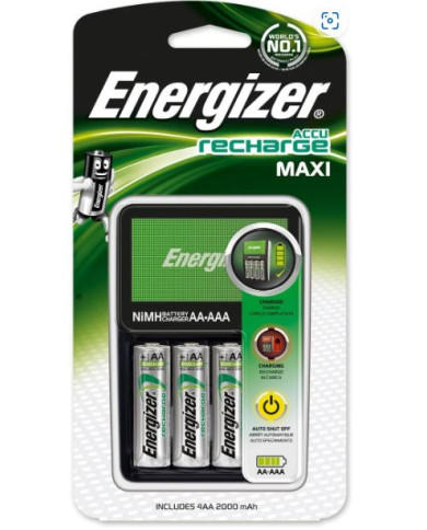 Energizer Maxi Cargador + 4xAA 2000mAh - Mayorista