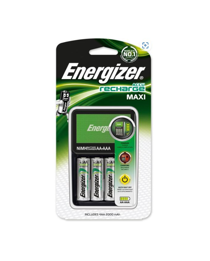 Energizer Maxi Chargeur + 4xAA 2000mAh - Grossiste