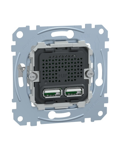 Schneider Electric Merten System M Caricatore USB A+A 2.1A