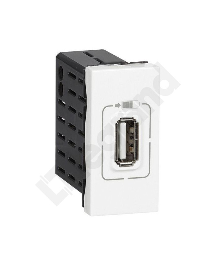 Legrand Mosaic USB-A Įkrovimo Lizdas, 1 Modulis, 5V 1.1A