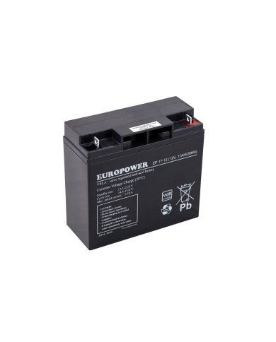 EUROPOWER EP 17-12 12V 17Ah Batterie AGM VRLA Sans Entretien