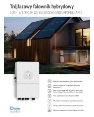 Deye SUN-6K-SG01HP3-EU-AM2 Hibridni Inverter 6 kW