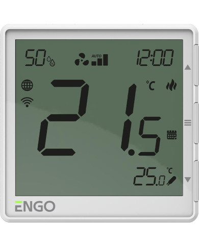 ENGO Controls EFAN-230W Wi-Fi Fläktkonvektor Termostat 230V