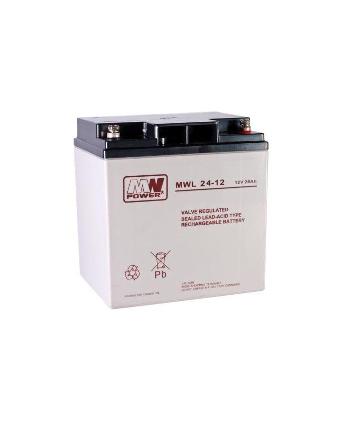MWPower MWL24-12 Batería AGM 12V 24Ah (M5)