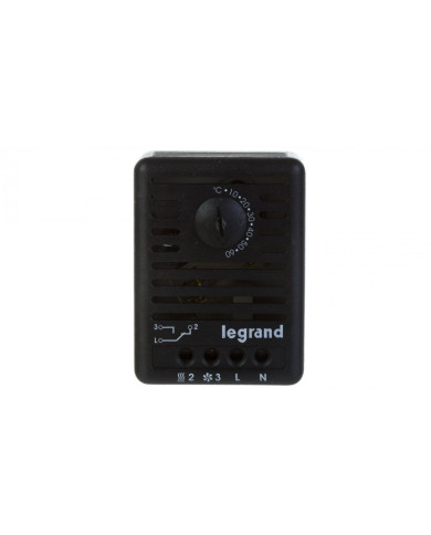 Thermostat Legrand pour armoire, rail DIN, 5-60°C, inverseur