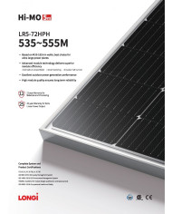 Longi Hi-MO 5m LR5-72HPH-555M 555W Silverram
