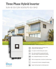 Deye SUN-12K-SG05LP3-EU-SM2 Hibrīda Invertors 12 kW
