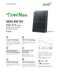 Jinko Solar Tiger Neo JKM460N-48HL4M-DV 460W Svart Ram