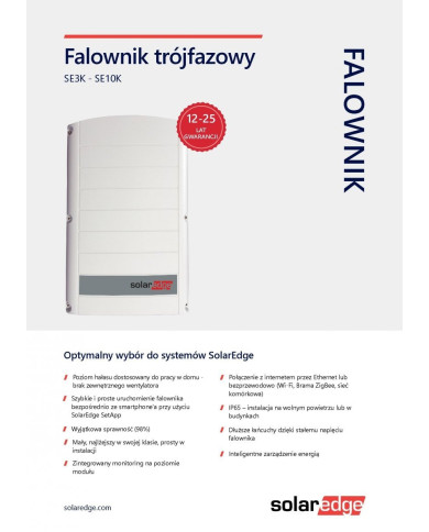 SolarEdge Home Wave Inverteris 8 kW SE8K Trifazis