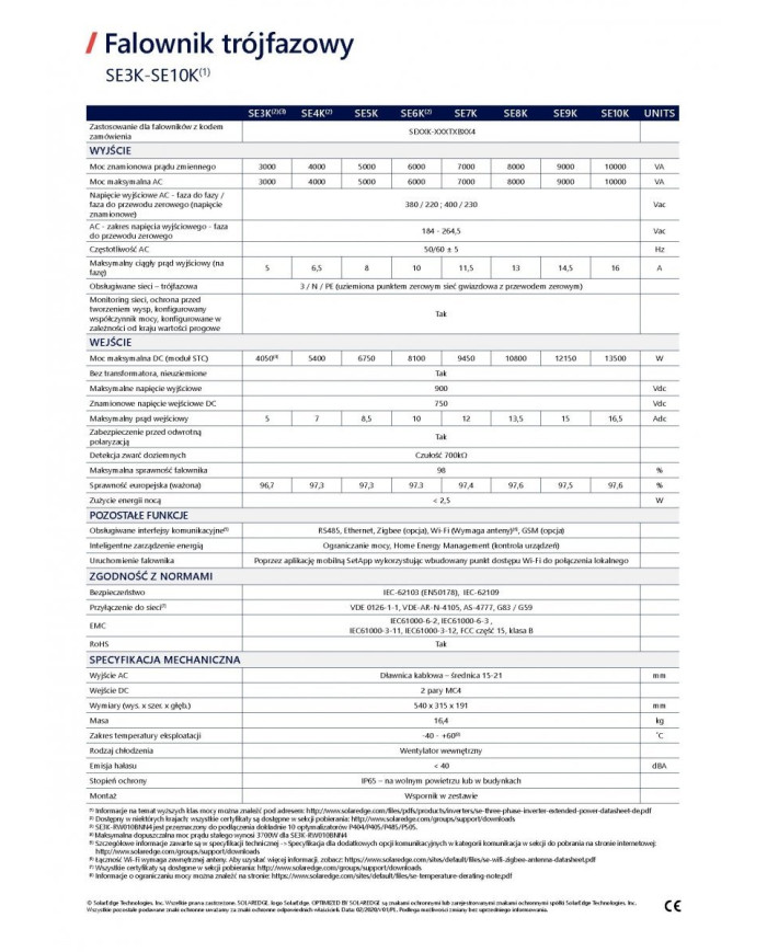 SolarEdge Home Wave Inverteris 8 kW SE8K Trifazis